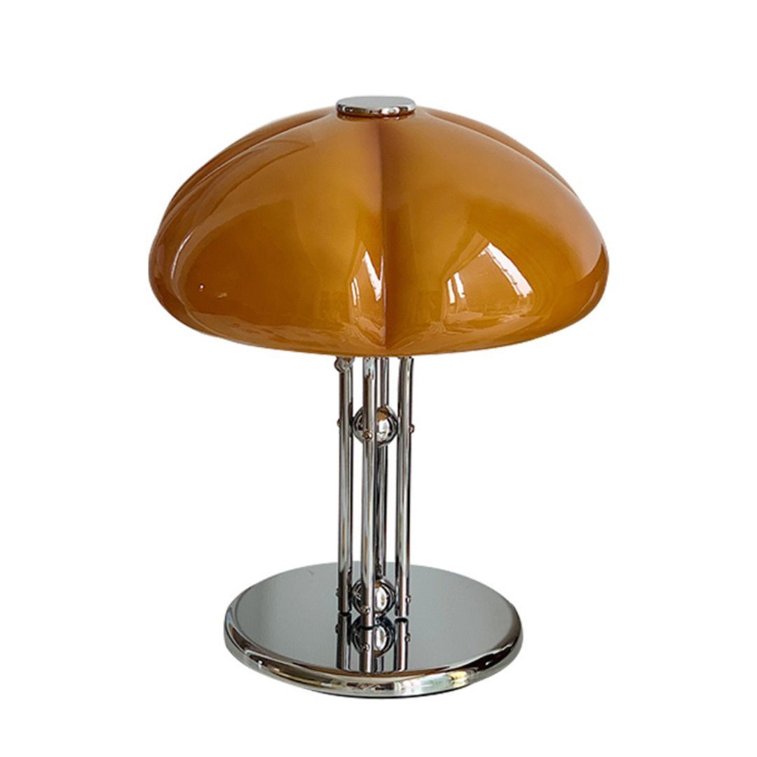 Medieval Bauhaus Bedroom Eye Protection Table Lamp Light luxury Retro Bedside Creative Pumpkin Lamp