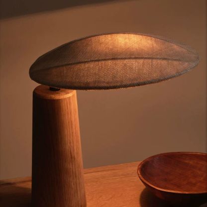 Wabi-sabi Table Lamp Simple Solid Wood Bedroom Bedside Desk Lamp-labpiecesign