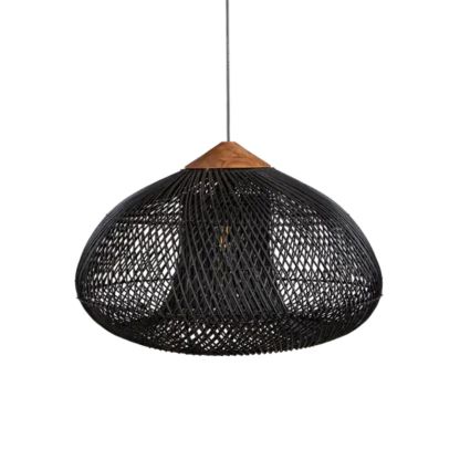 Japanese Style Wabi-sabi Style Rattan Drum Lamp-labpiecesign
