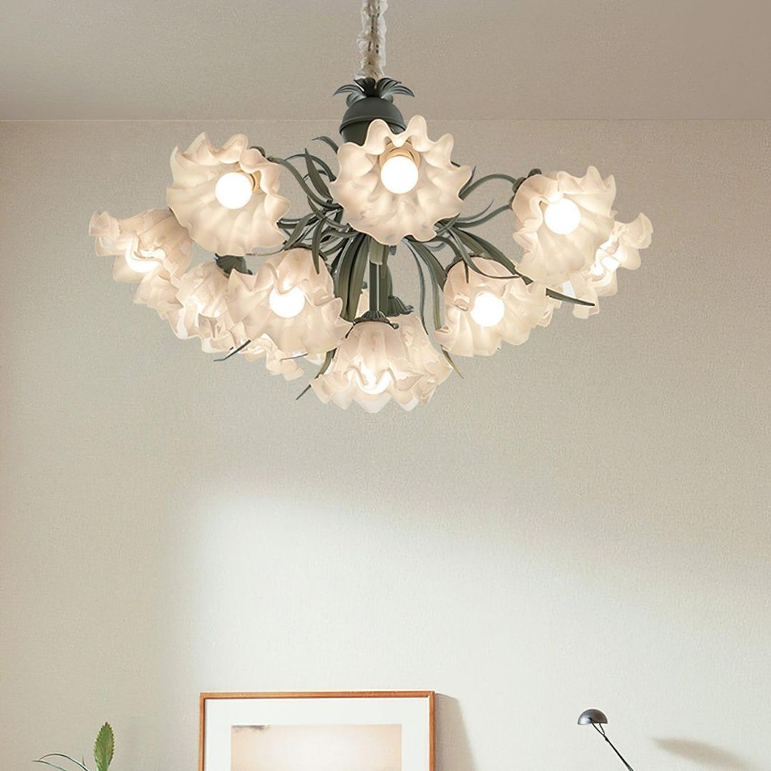 Lily of the Valley Flower Chandelier-labpiecesign