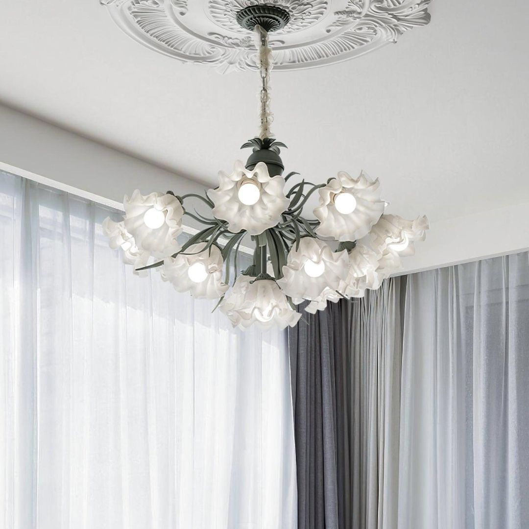 Lily of the Valley Flower Chandelier-labpiecesign
