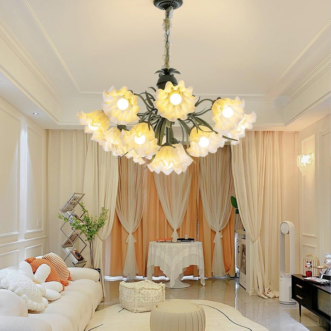 Lily of the Valley Flower Chandelier-labpiecesign