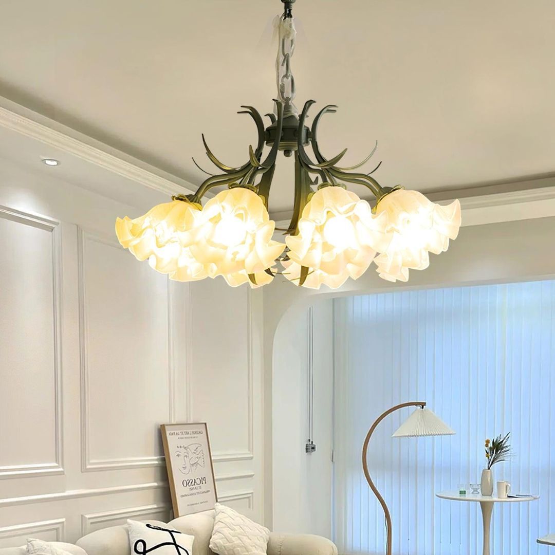 Lily of the Valley Flower Chandelier-labpiecesign