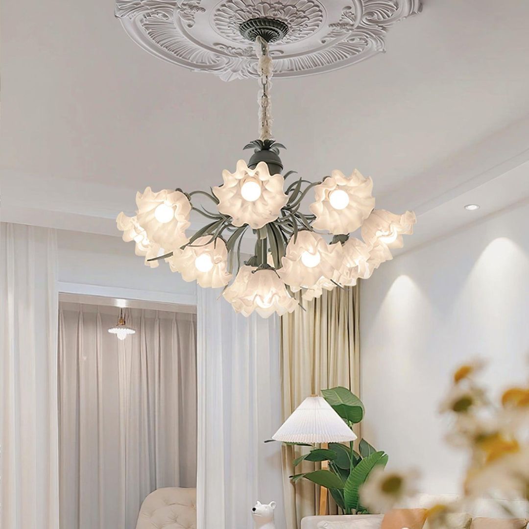 Lily of the Valley Flower Chandelier-labpiecesign