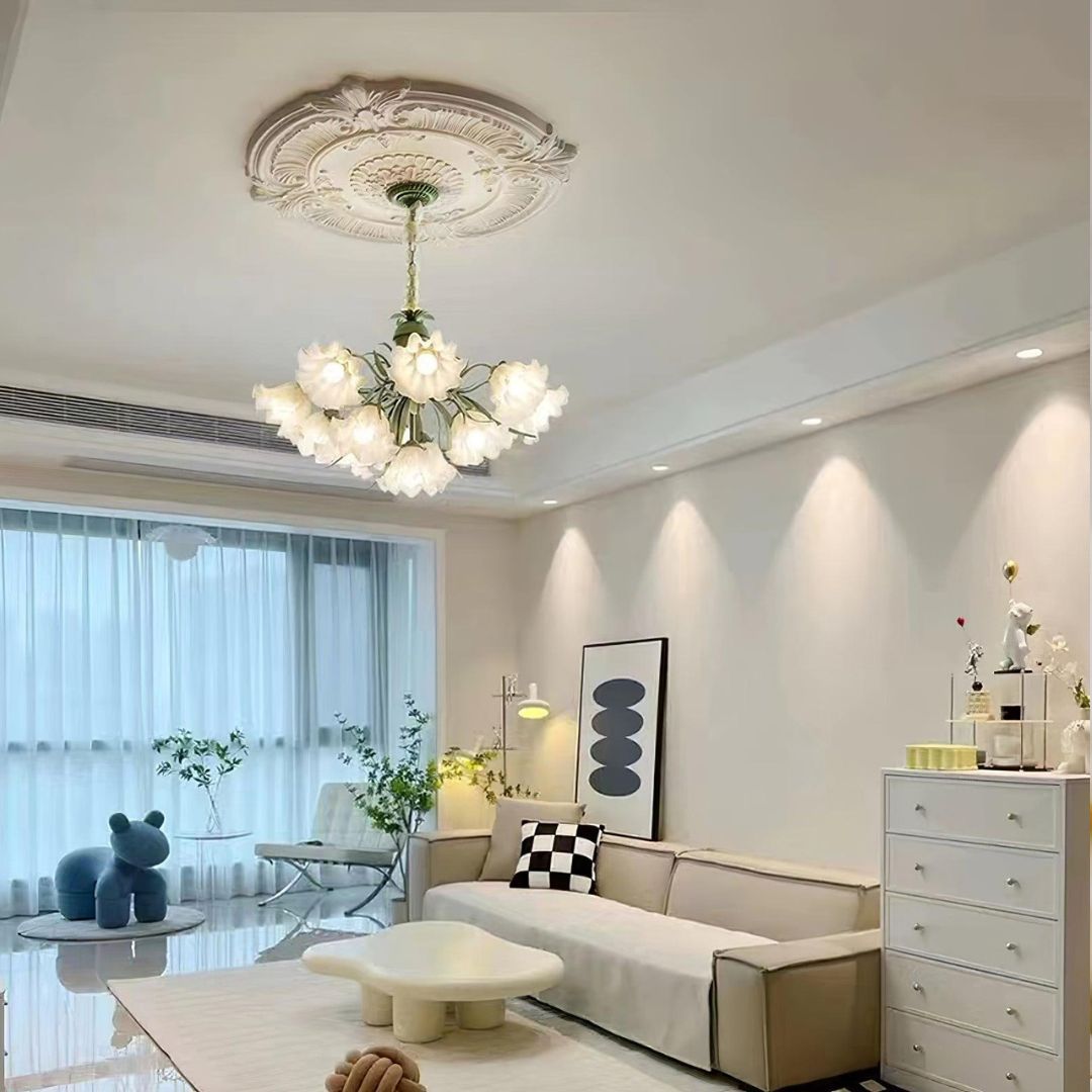 Lily of the Valley Flower Chandelier-labpiecesign