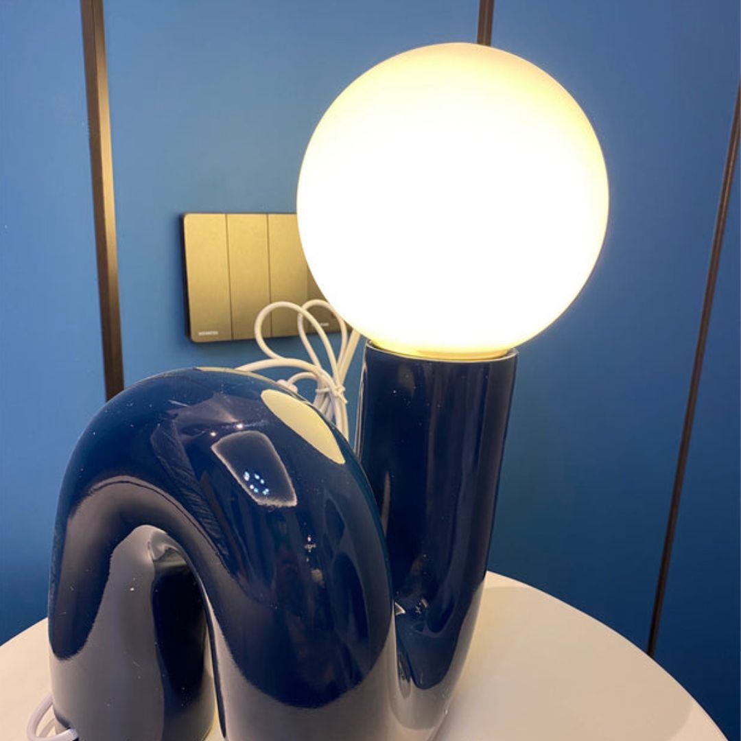 Spiral Glass Table Lamp-labpiecesign