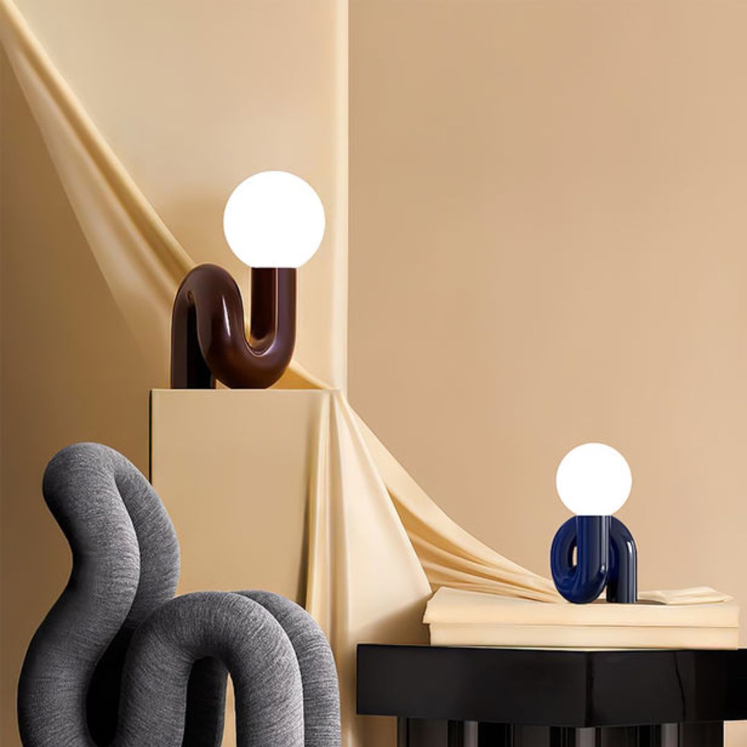 Spiral Glass Table Lamp-labpiecesign