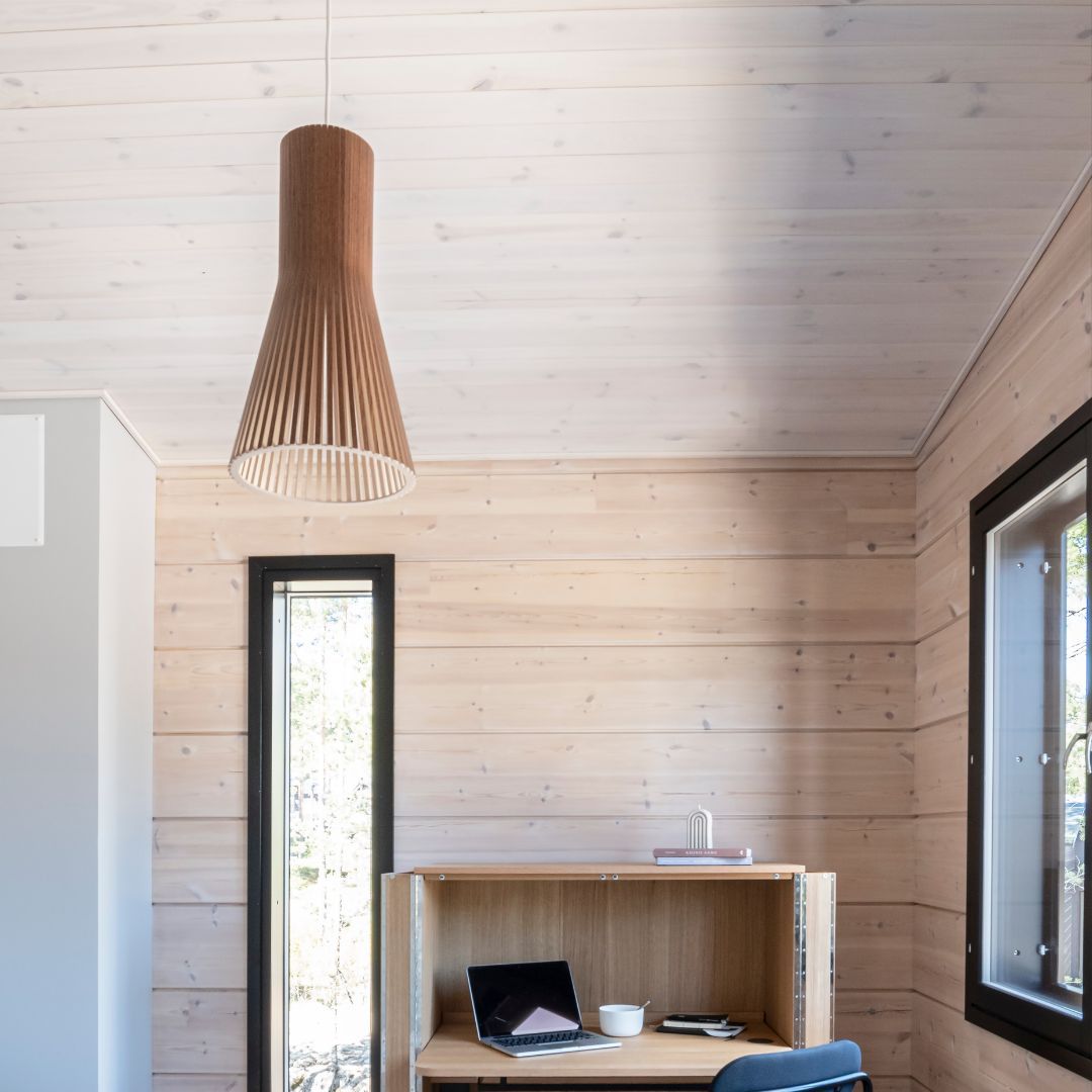 Japanese Creative Wooden Light Tapered Bamboo Pendant Light -labpiecesign