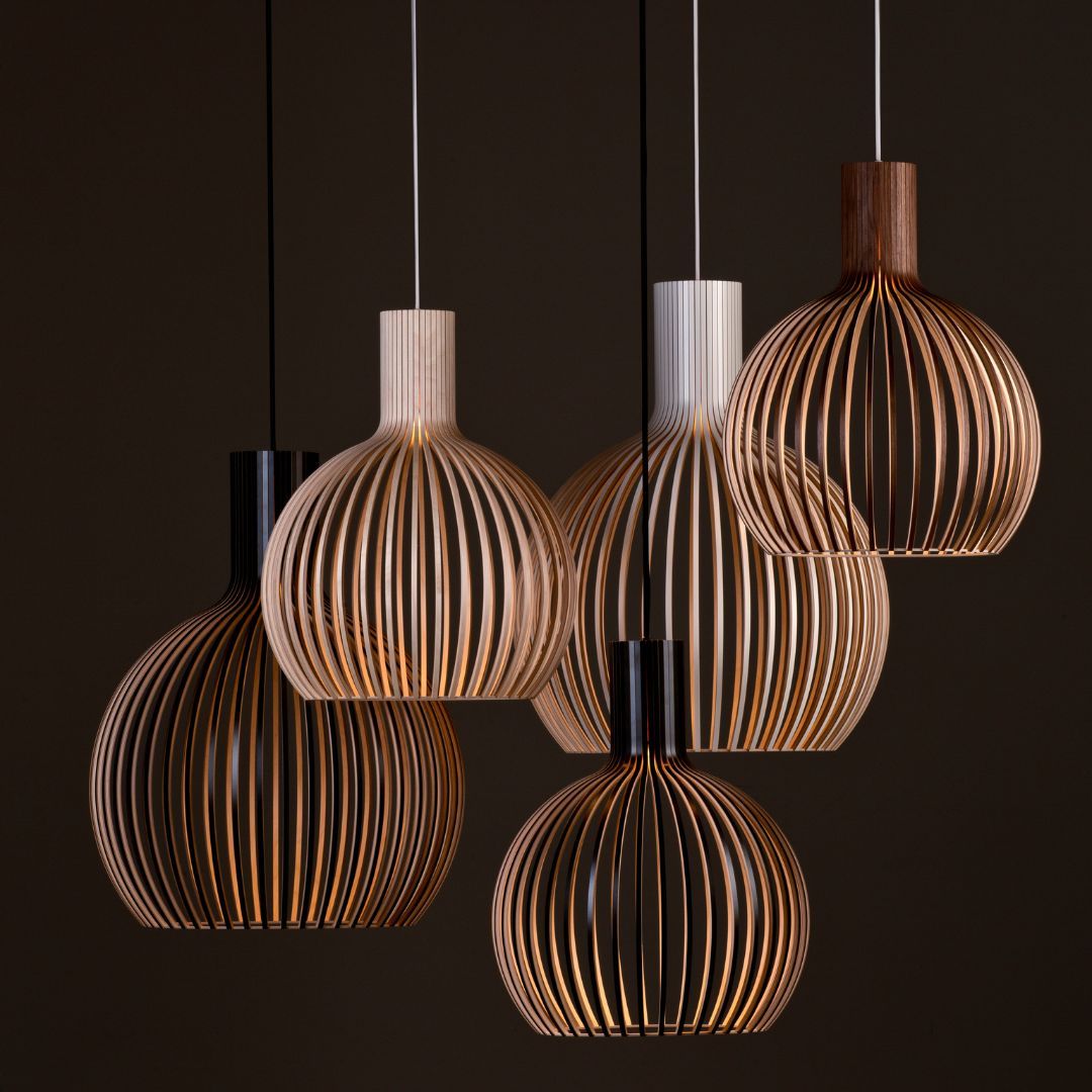 Nordic Wooden Birdcage Lamp Japanese Creative Wood Pendant Lighting Fixture