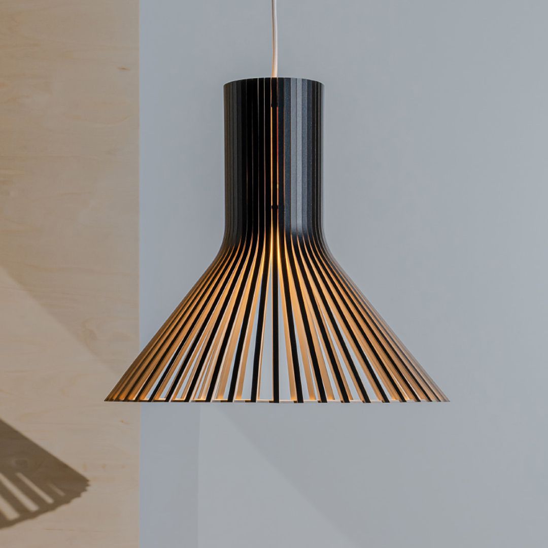 Japanese Style Creative Wooden Light Secto Pendant Lamp