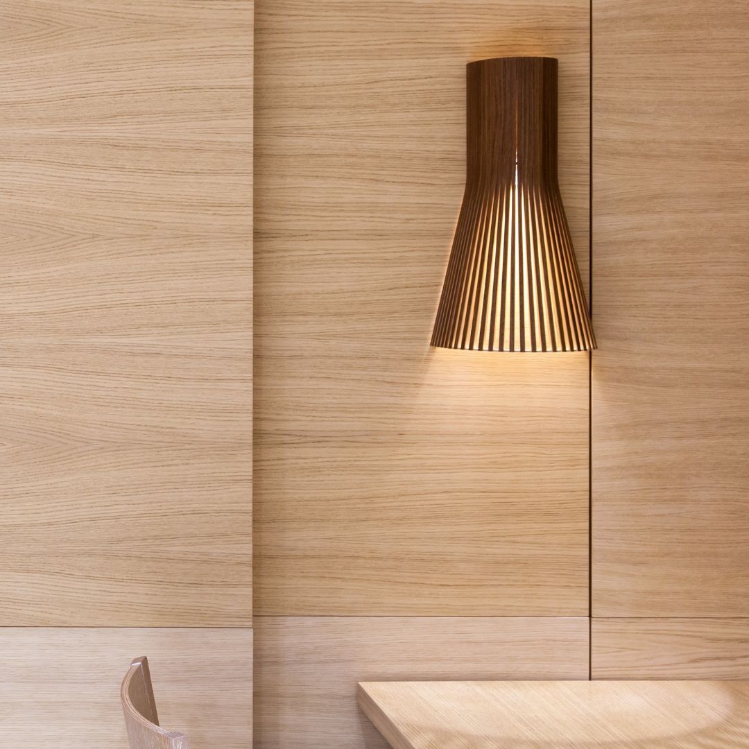 New Chinese Style Living Room Lamp Modern Minimalist Bamboo Wood Wall Lamp Uplight / downlight-labpiecesign