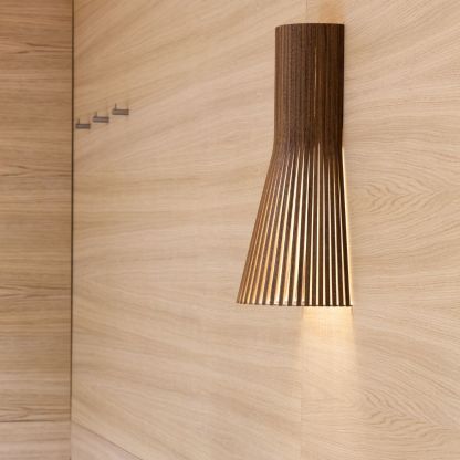 New Chinese Style Living Room Lamp Modern Minimalist Bamboo Wood Wall Lamp Uplight / downlight-labpiecesign