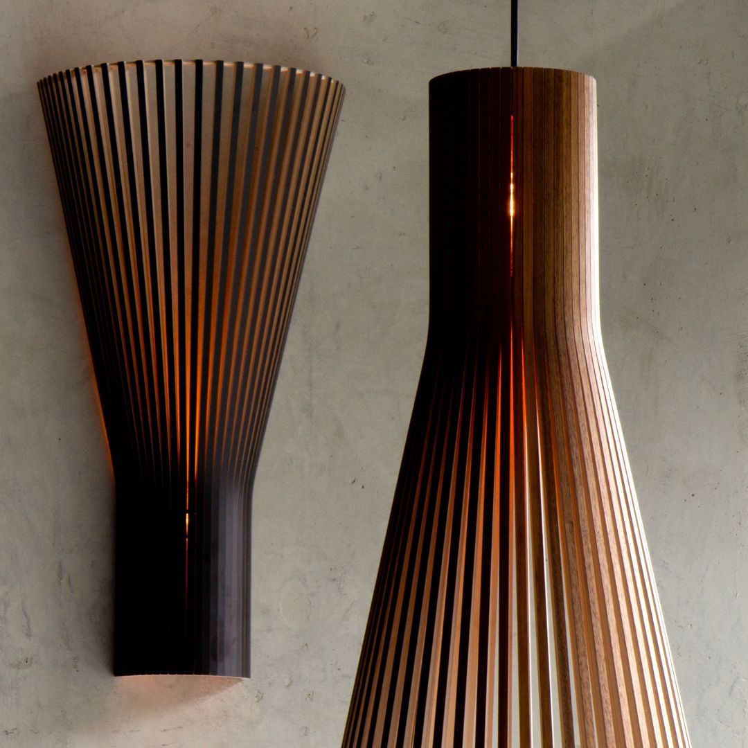 New Chinese Style Living Room Lamp Modern Minimalist Bamboo Wood Wall Lamp Uplight / downlight-labpiecesign