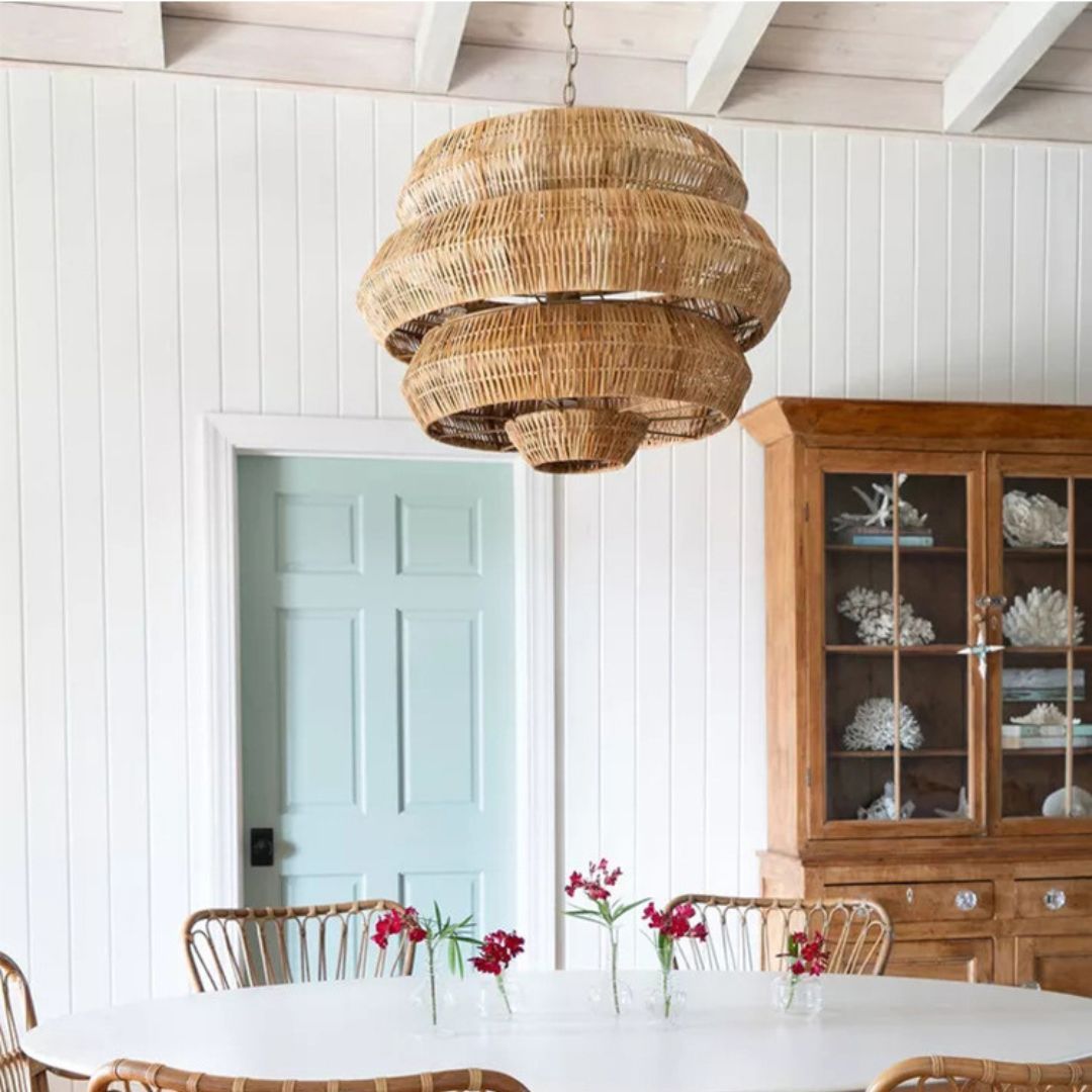 Bohemian Rattan Chandelier Creative Rattan Decorative Lamp-labpiecesign