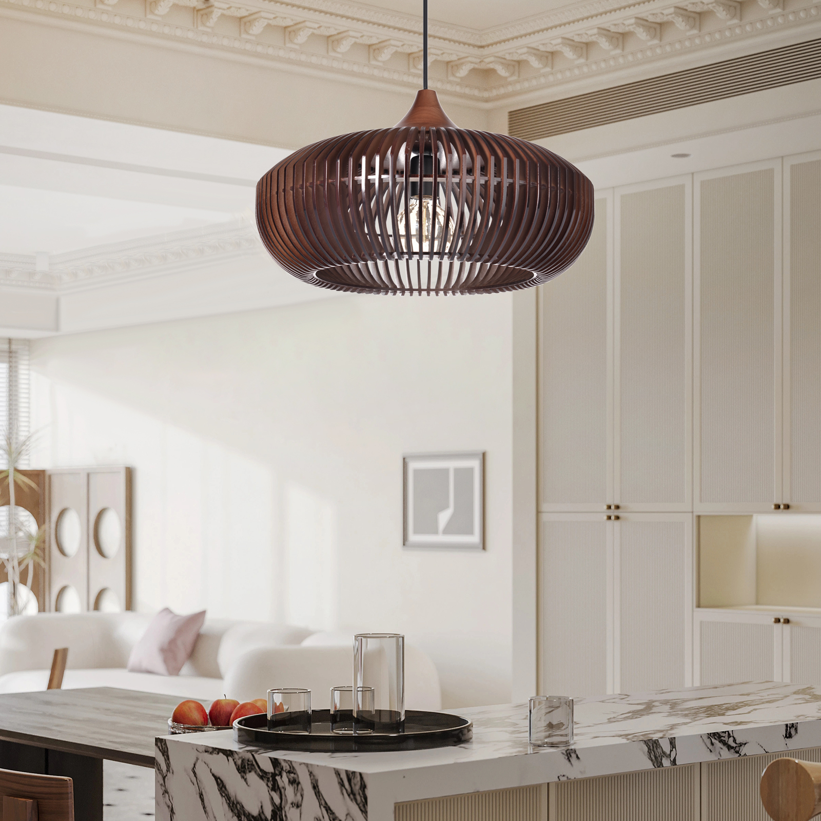 Japanese Solid Wooden High Quality Pendant Light-labpiecesign