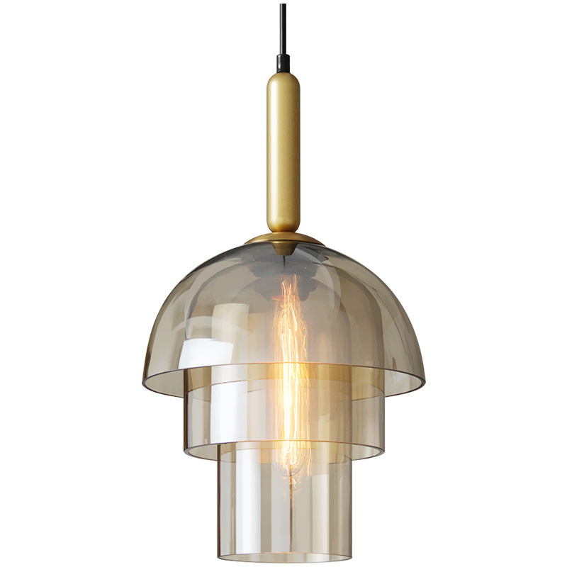 American Minimalist Bar Candelier Modern Light Luxury Glass Chandelier-labpiecesign
