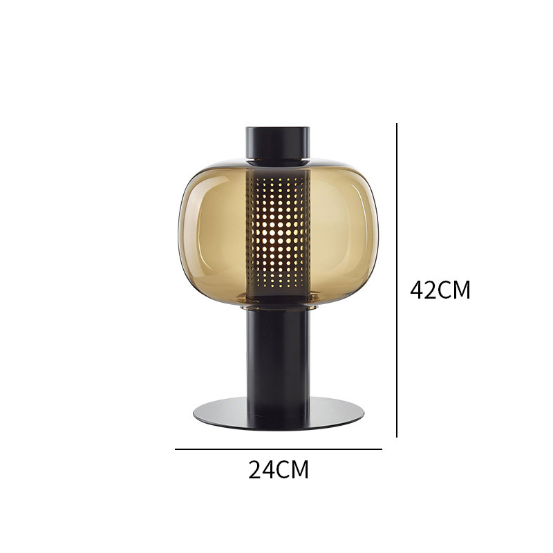 Modern Minimalist Creative Glass Table Lamp Light Luxury Desk Lamp-labpiecesign