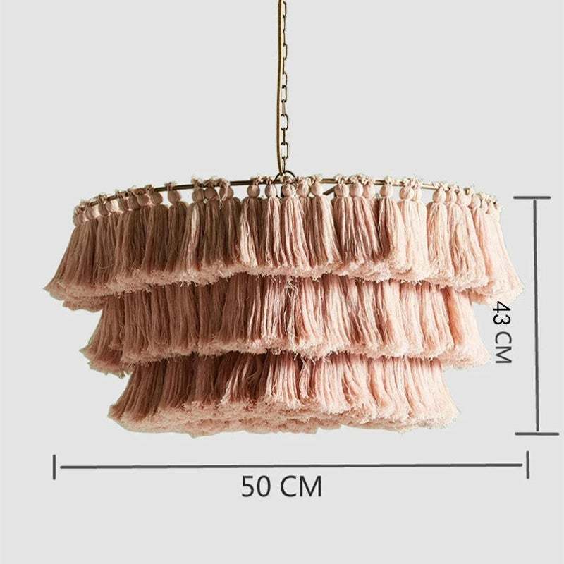 Handmade Woven Rope Pendant INS Creative Home Decoration Lampshade