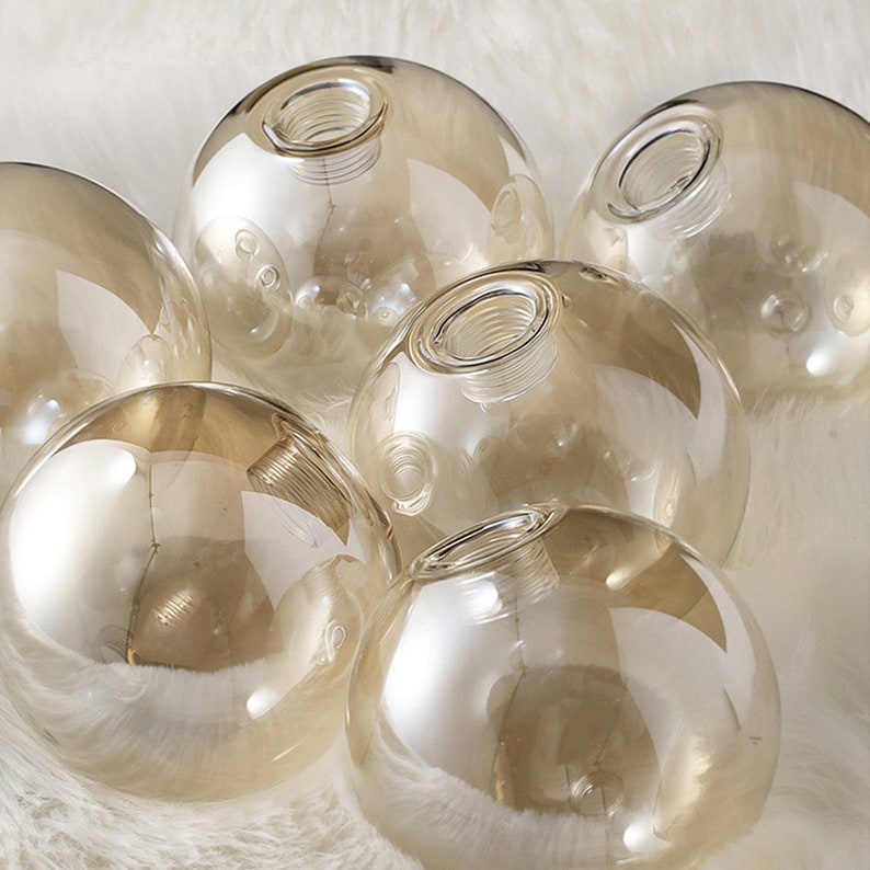 Bubble Pendant Light Modern Brass Chandelier Metal Ceiling Light Fixture