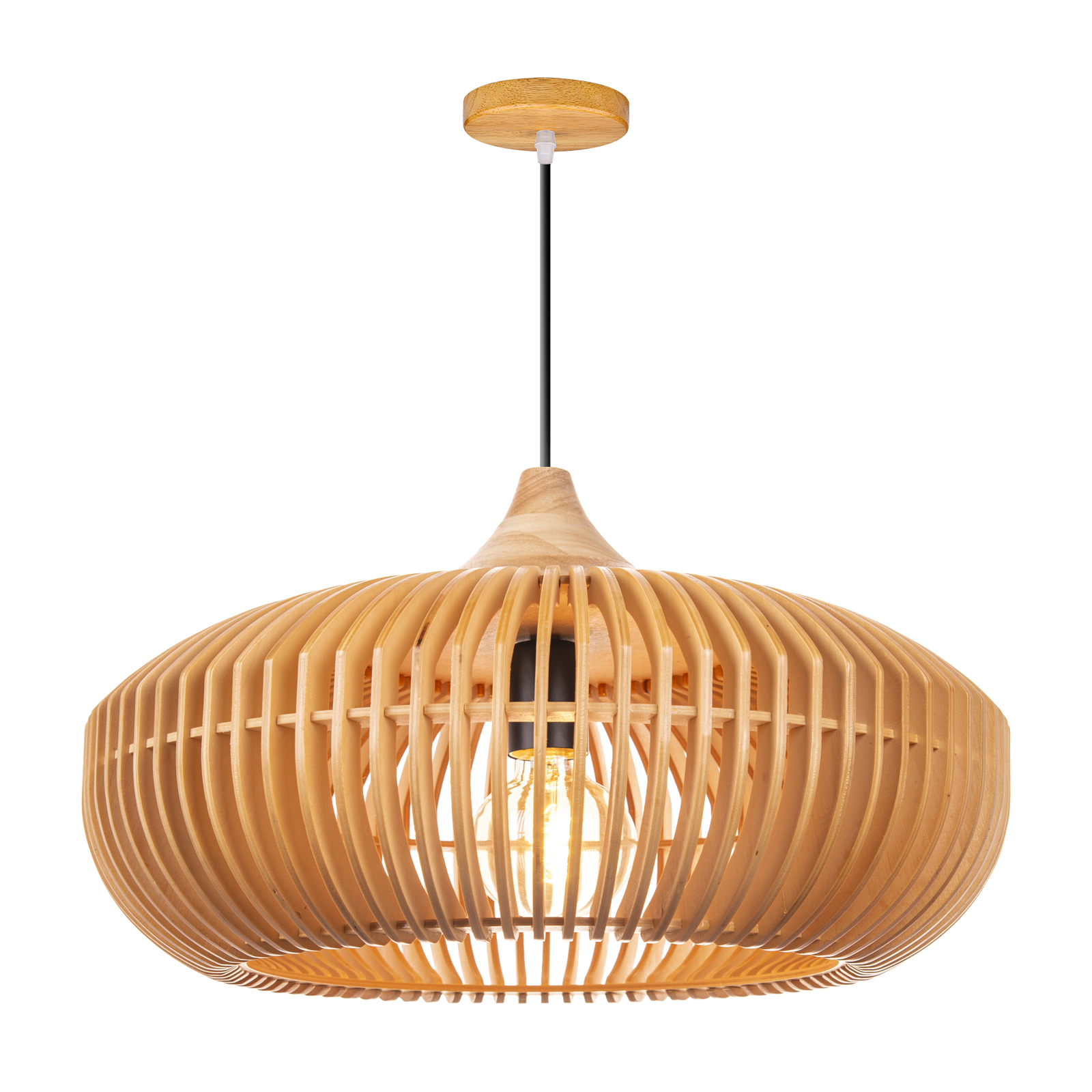 Japanese Solid Wooden High Quality Pendant Light-labpiecesign