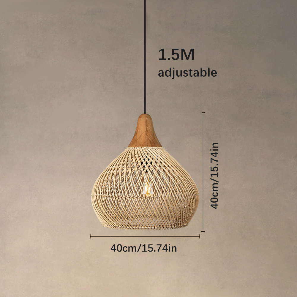 Japandi Lighting Wabi-sabi Style Bright Drum Lamp Pendant lampshade-labpiecesign