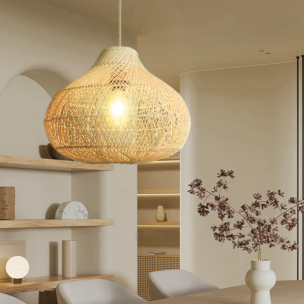Handmade Rattan Pendant Lamp For Dining Room New Japanese style Lighting Fixture