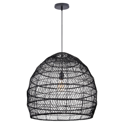 Handmade Rattan Lamp BELL Wicker Lamp Boho Style Lampshade Pendant Lamp-labpiecesign
