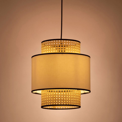 Creative Hand-woven Rattan Pendant Light For Living Room-labpiecesign
