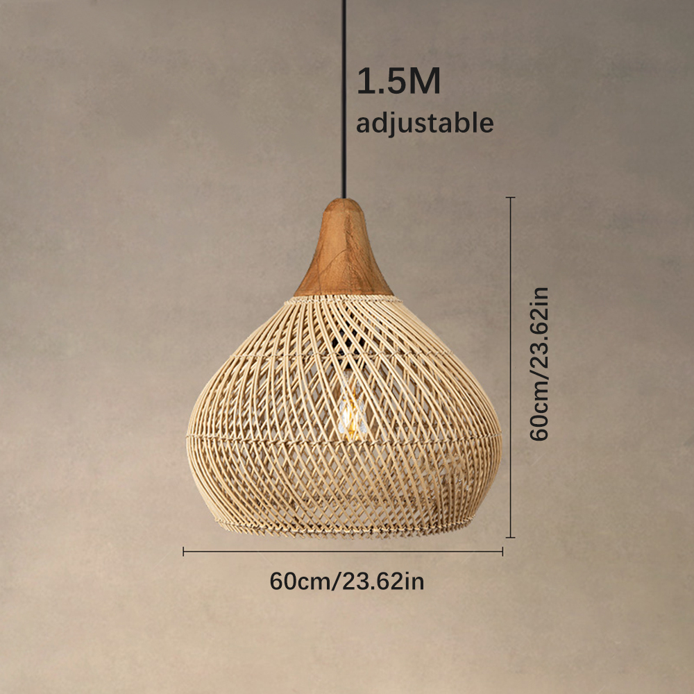 Japandi Lighting Wabi-sabi Style Bright Drum Lamp Pendant lampshade-labpiecesign