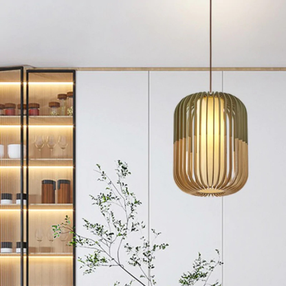 Natural Spectrum Colorful Wood Pendant Lamp-labpiecesign