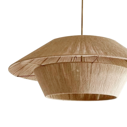 Wabi-Sabi Style Japanese Retro Hemp Rope Pendant Light-labpiecesign