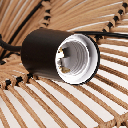 Wabi-sabi Japanese style  Pendant Light Rattan Ceiling Lampshade-labpiecesign