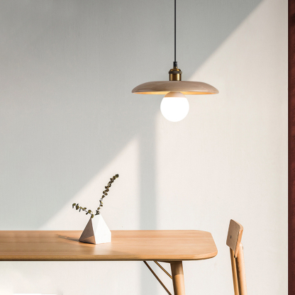Retro Solid Wood Pendant Light-labpiecesign