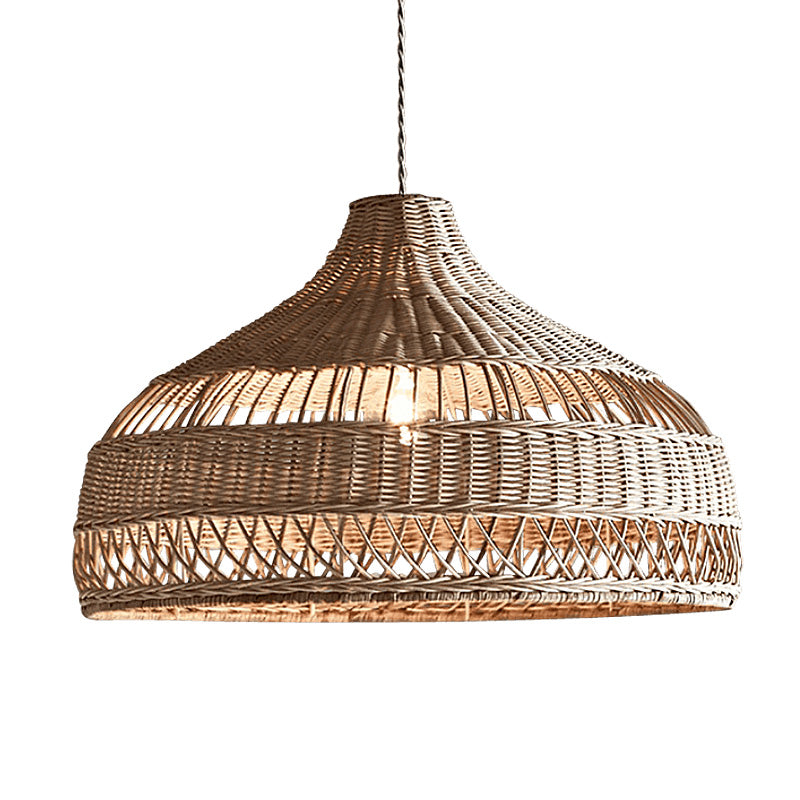 Natural Handmade Rattan Pendant Lamp Decorative Chandelier