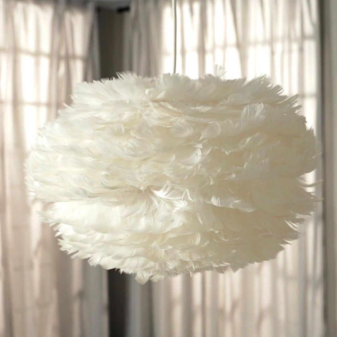 Nordic Design Feather Pendant Lights Lighting Fixture For Living Room