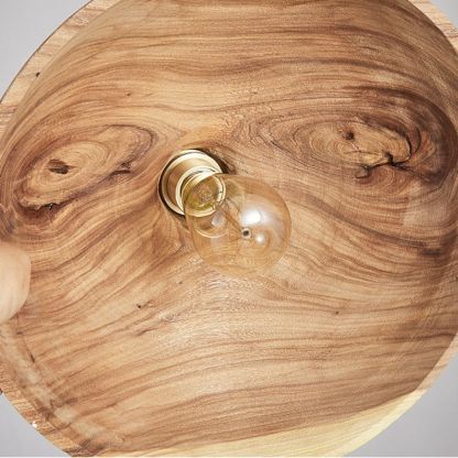 Japanese modern minimalist dining table bar wooden pendant lamp solid wood lamp-labpiecesign