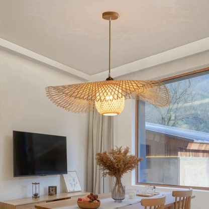 High Quality Creative Wicker Bamboo Pendant Light-labpiecesign