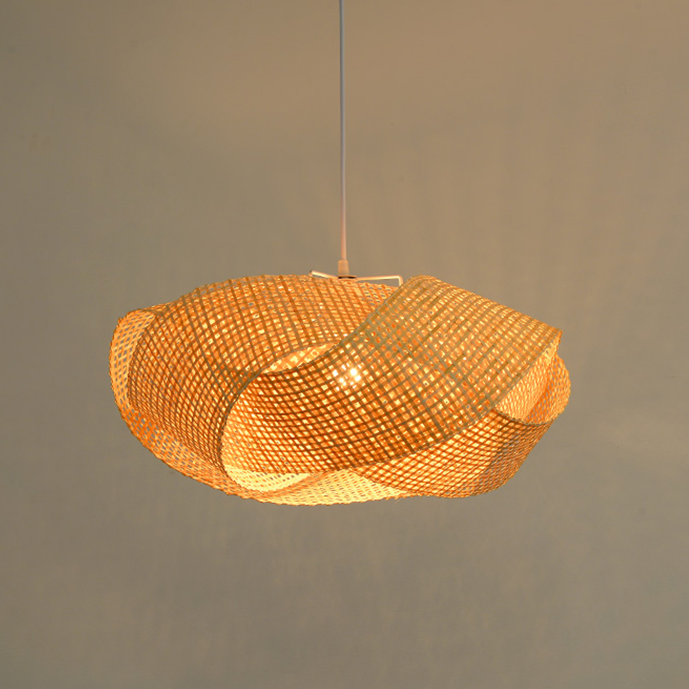 Creative Personality Chandelier Special-shaped Craft Bamboo Woven Lamp