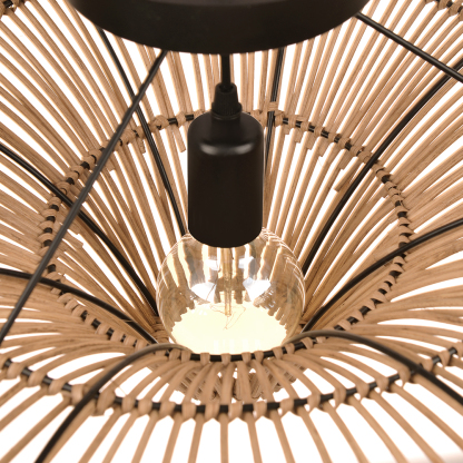 Wabi-sabi Japanese style  Pendant Light Rattan Ceiling Lampshade-labpiecesign
