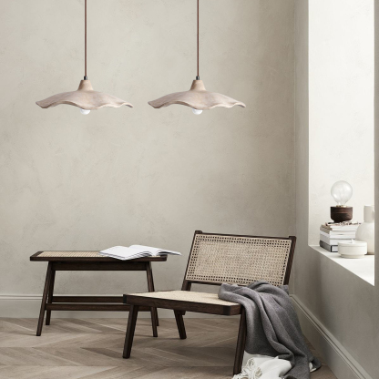 Wabi-sabi chandelier Japanese style bedroom cement bedside lamp-labpiecesign
