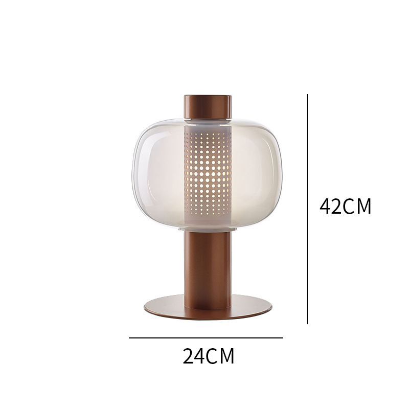 Modern Minimalist Creative Glass Table Lamp Light Luxury Desk Lamp-labpiecesign
