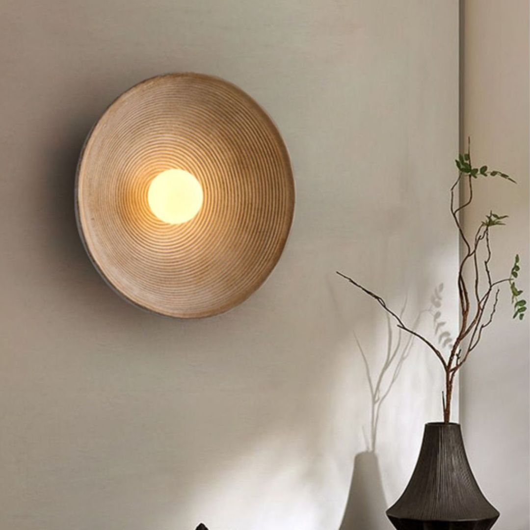 Wabi-Sabi Wall Lamp Japanese Retro Restaurant Background Wall Lamp