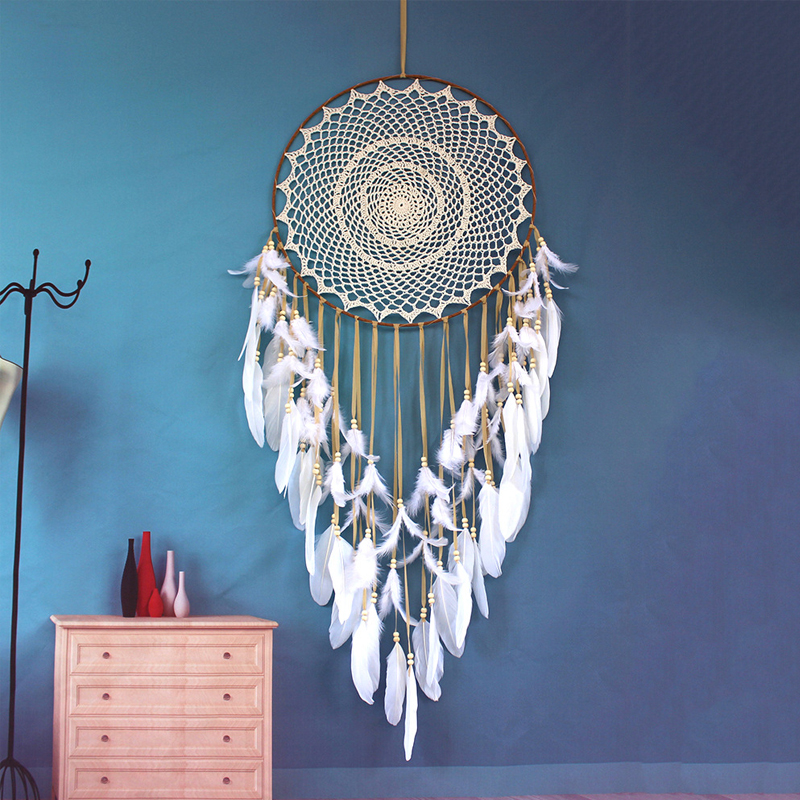 Creative Feather Wind Chime Ornament Simple Modern Wall Pendant