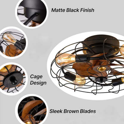 Remote Control 20in industrial Bladeless Ceiling Fan-labpiecesign
