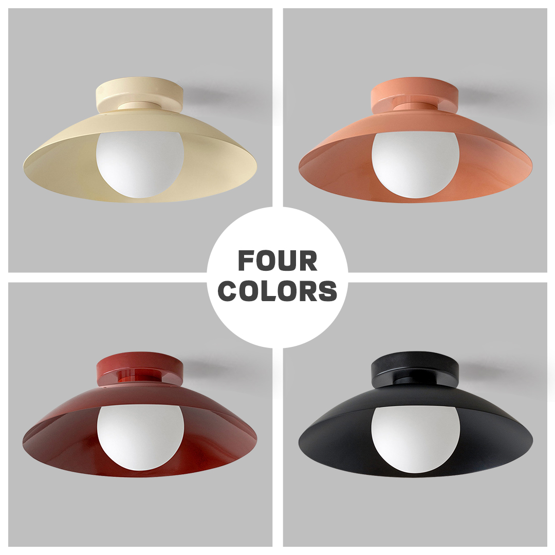 Medieval Cream Style Creative Warm Simple Modern Balcony Ceiling Lamp