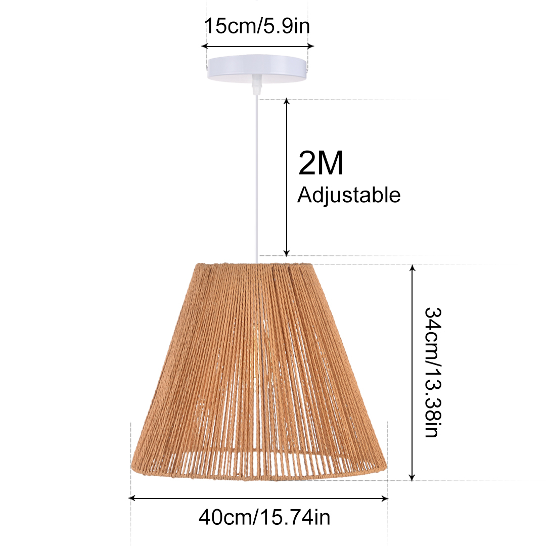 Bohemian Style Hemp Rope Pendant Light For Kitchen-labpiecesign