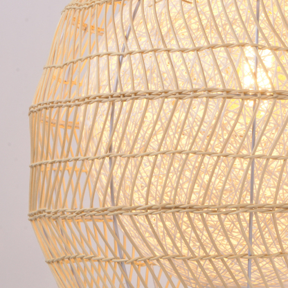 Luminaria Rattan Basket Pendant Light Romantic Rattan Chandelier-labpiecesign