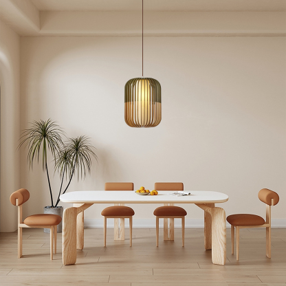 Natural Spectrum Colorful Wood Pendant Lamp-labpiecesign
