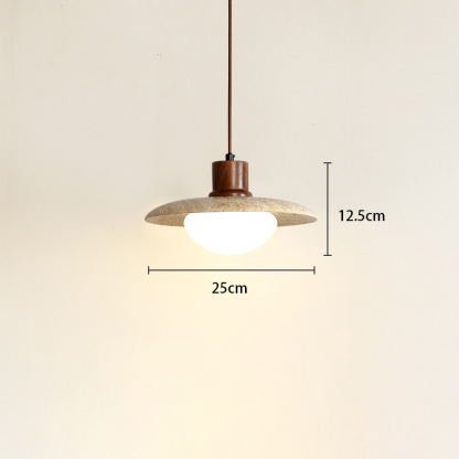 Yellow Hole Stone Japanese Style Wabi-Sabi Style Bedroom Bedside Chandelier-labpiecesign