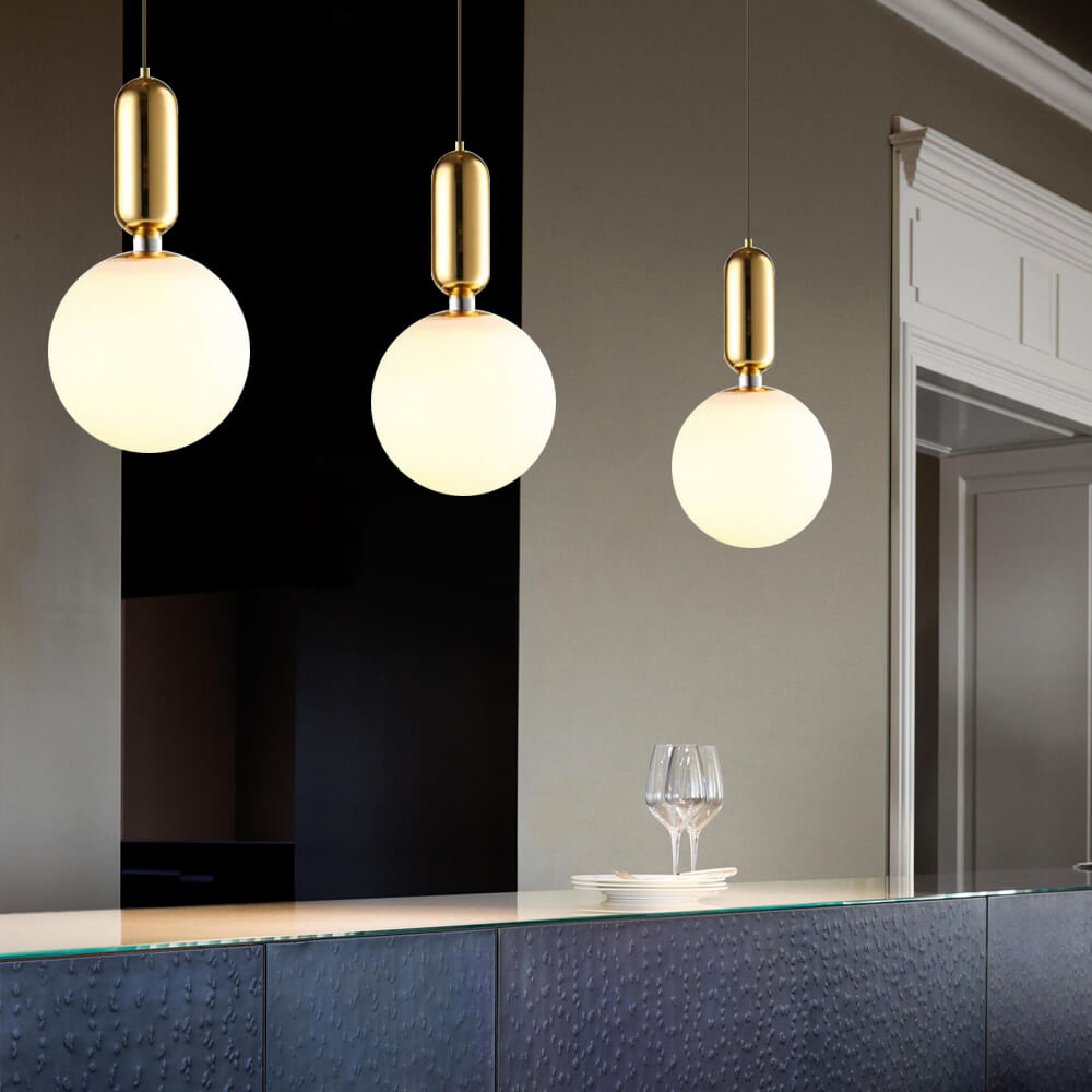 Modern Kitchen Pendant Light Unique Brass Ceiling Light
